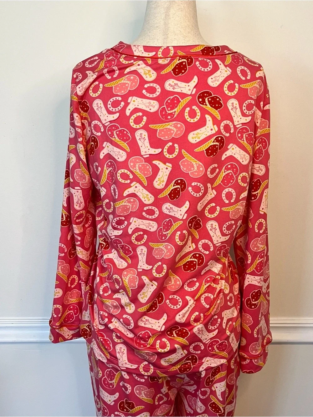 Pink cowgirl Print Pajama Set